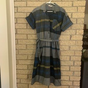 Plaid vtg Dress